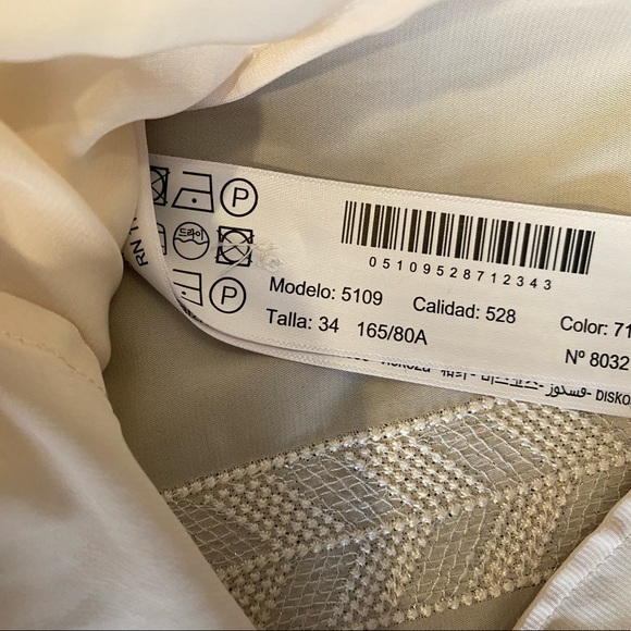 MASSIMO DUTTI silky cream top - Picture 8 of 10